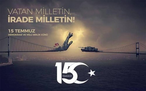 Kaymakamımız Sayın Mehmet GÖZE'nin 15 Temmuz Milli Birlik ve Demokrasi Günü Mesajı 